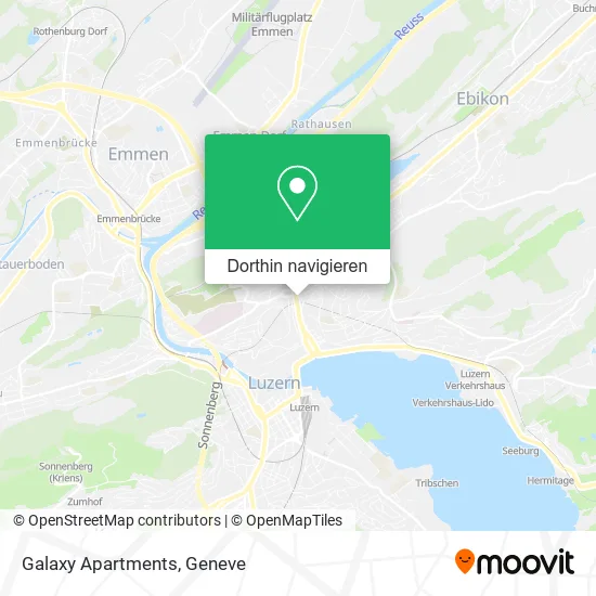 Galaxy Apartments Karte