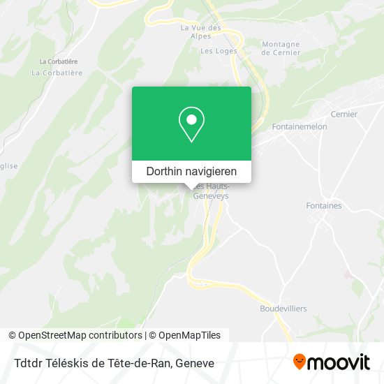 Tdtdr Téléskis de Tête-de-Ran Karte