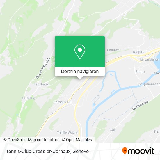 Tennis-Club Cressier-Cornaux Karte