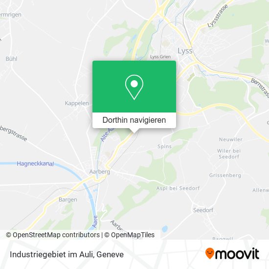 Industriegebiet im Auli Karte