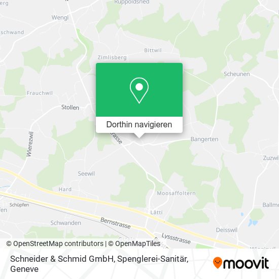 Schneider & Schmid GmbH, Spenglerei-Sanitär Karte