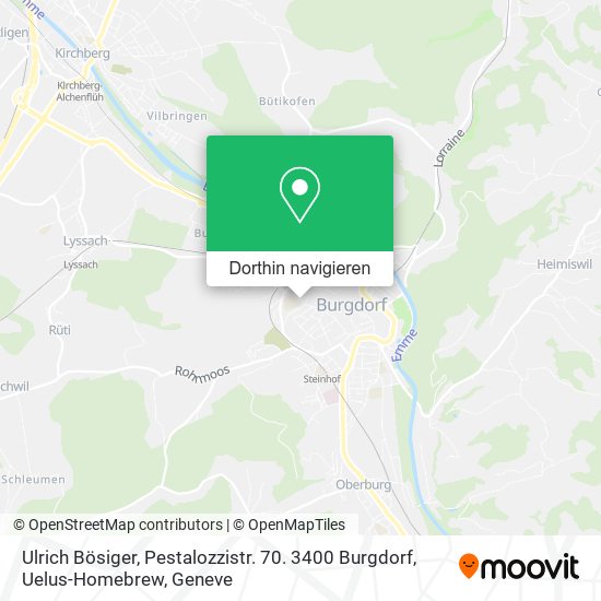 Ulrich Bösiger, Pestalozzistr. 70. 3400 Burgdorf, Uelus-Homebrew Karte