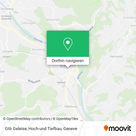 Gtb Geleise, Hoch-und Tiefbau Karte