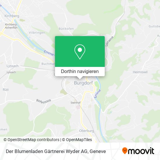 Der Blumenladen Gärtnerei Wyder AG Karte