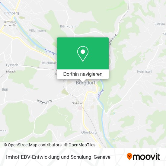 Imhof EDV-Entwicklung und Schulung Karte