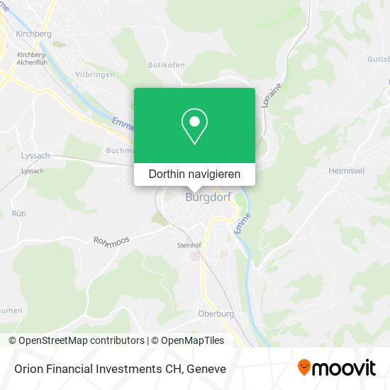 Orion Financial Investments CH Karte