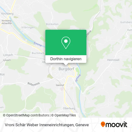 Vroni Schär Weber Inneneinrichtungen Karte