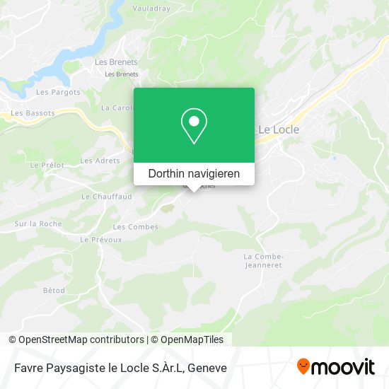 Favre Paysagiste le Locle S.Àr.L Karte
