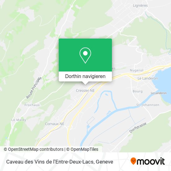 Caveau des Vins de l'Entre-Deux-Lacs Karte