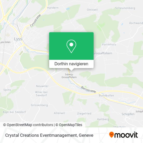 Crystal Creations Eventmanagement Karte