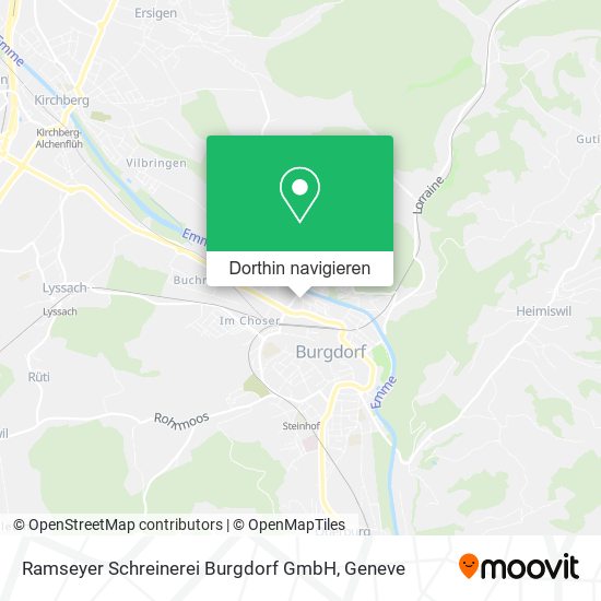 Ramseyer Schreinerei Burgdorf GmbH Karte