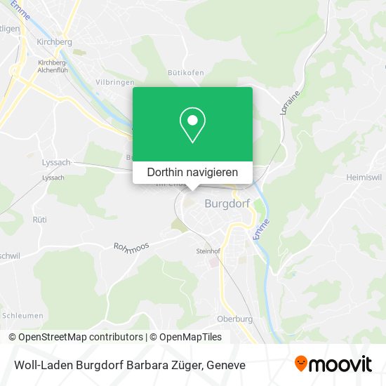 Woll-Laden Burgdorf Barbara Züger Karte