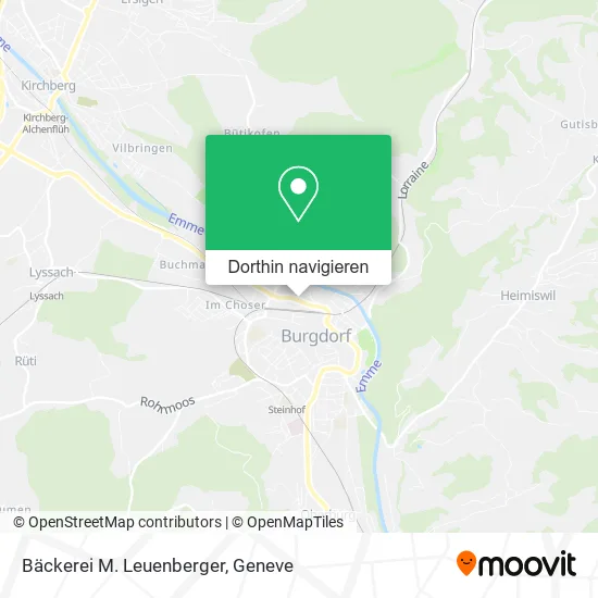 Bäckerei M. Leuenberger Karte