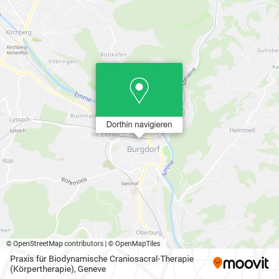 Praxis für Biodynamische Craniosacral-Therapie (Körpertherapie) Karte