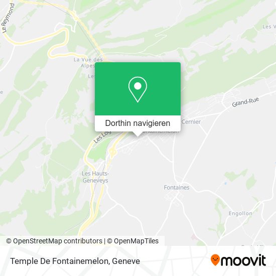 Temple De Fontainemelon Karte