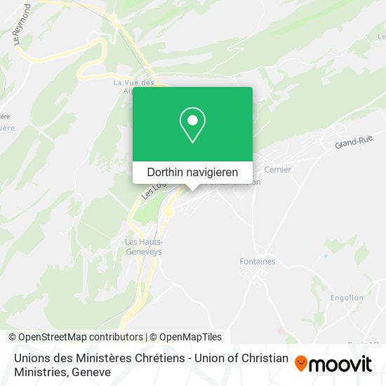Unions des Ministères Chrétiens - Union of Christian Ministries Karte