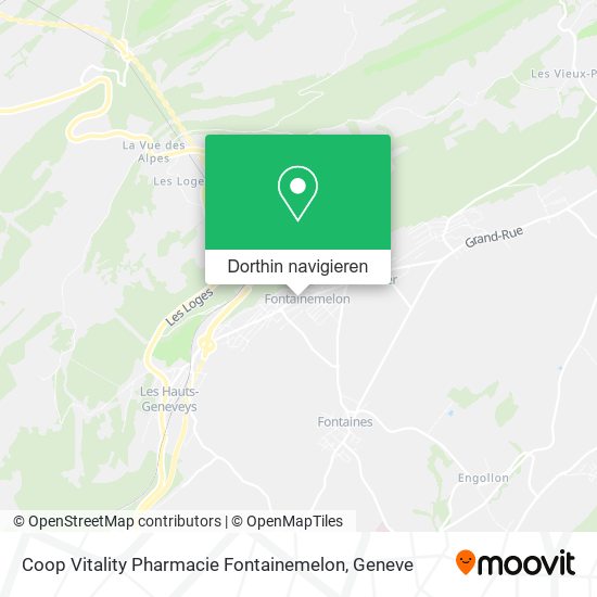 Coop Vitality Pharmacie Fontainemelon Karte