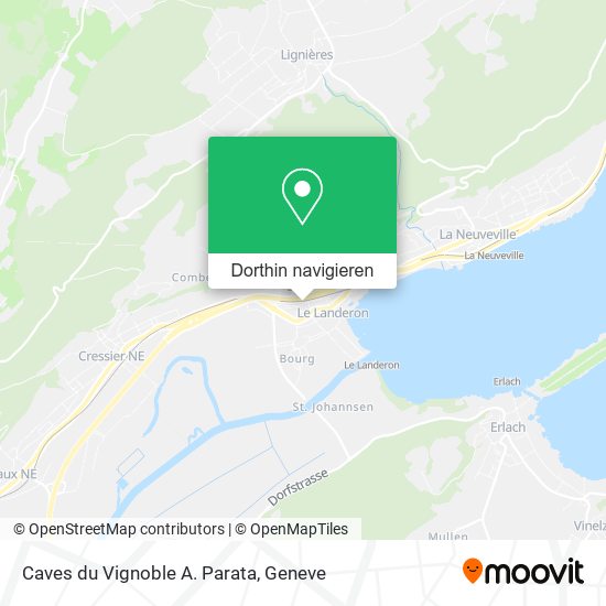 Caves du Vignoble A. Parata Karte