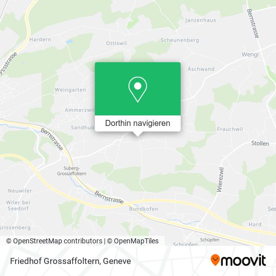 Friedhof Grossaffoltern Karte