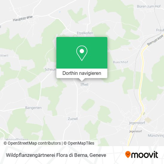 Wildpflanzengärtnerei Flora di Berna Karte