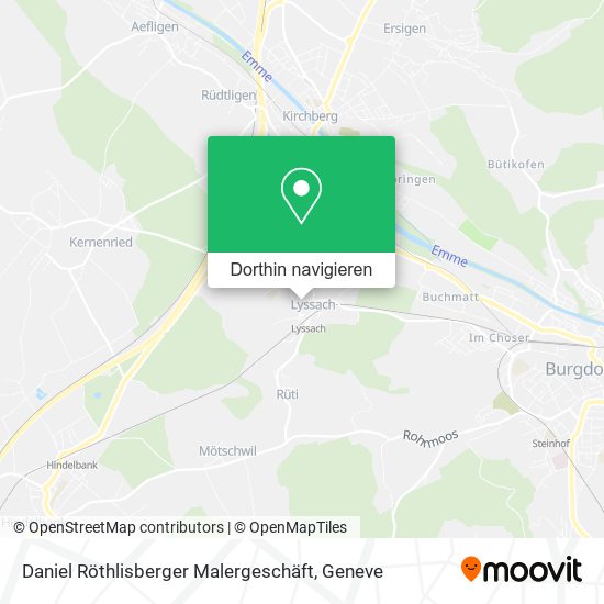 Daniel Röthlisberger Malergeschäft Karte