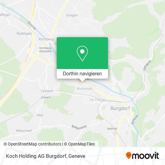 Koch Holding AG Burgdorf Karte