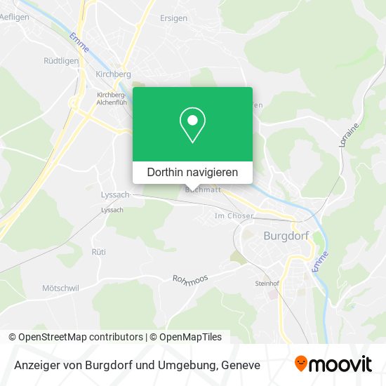 Anzeiger von Burgdorf und Umgebung Karte