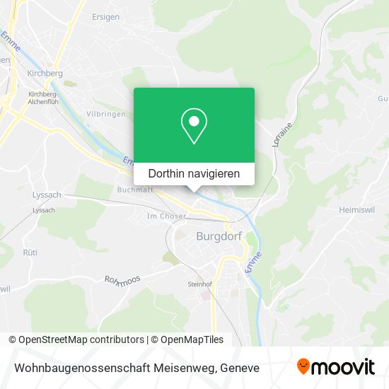 Wohnbaugenossenschaft Meisenweg Karte