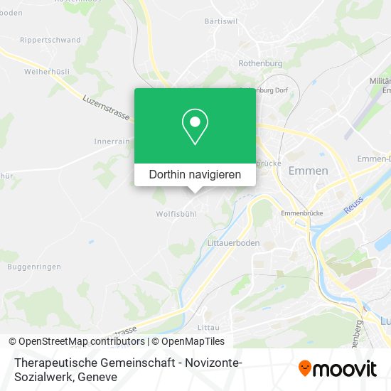 Therapeutische Gemeinschaft - Novizonte-Sozialwerk Karte