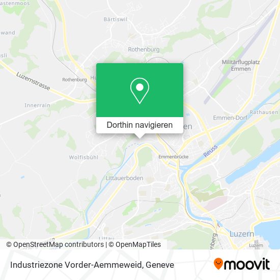 Industriezone Vorder-Aemmeweid Karte