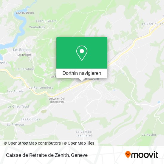 Caisse de Retraite de Zenith Karte