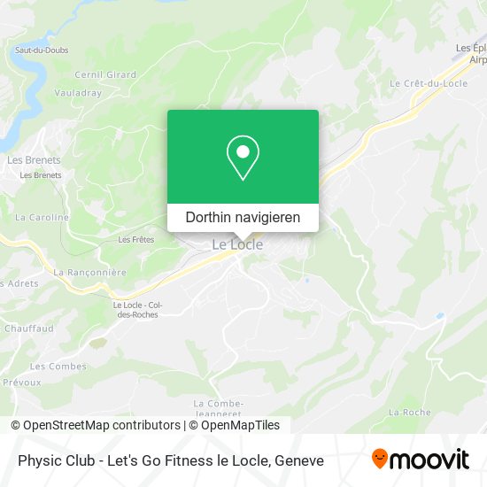 Physic Club - Let's Go Fitness le Locle Karte