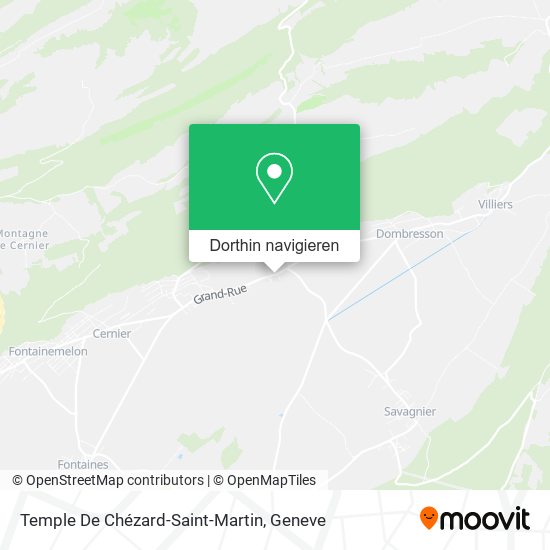 Temple De Chézard-Saint-Martin Karte
