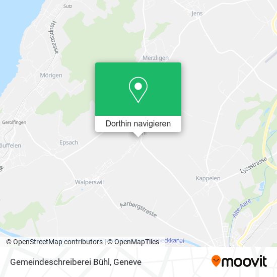 Gemeindeschreiberei Bühl Karte