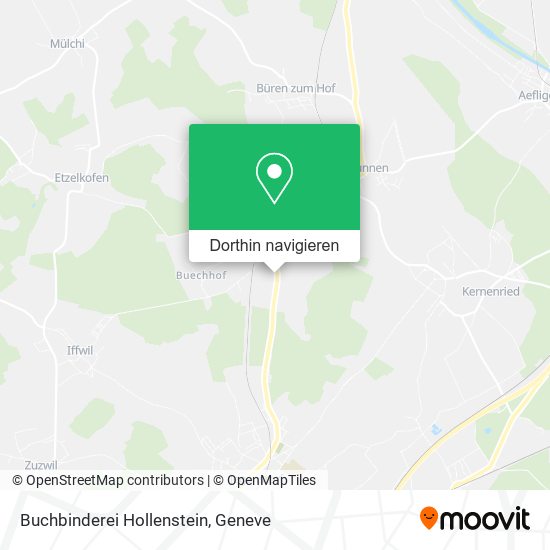 Buchbinderei Hollenstein Karte