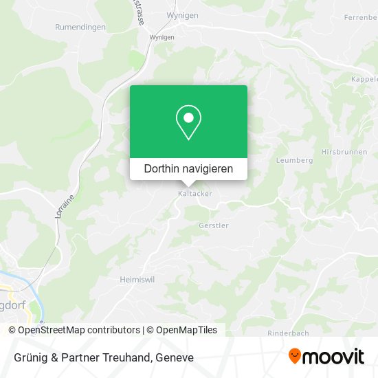 Grünig & Partner Treuhand Karte