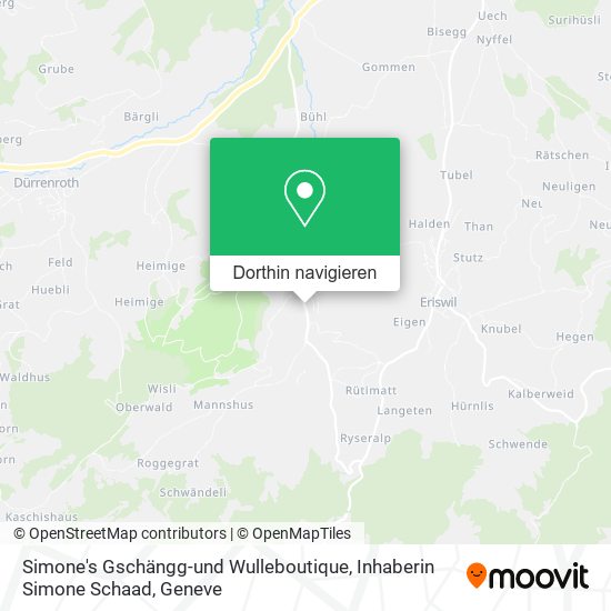 Simone's Gschängg-und Wulleboutique, Inhaberin Simone Schaad Karte