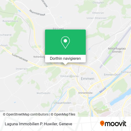 Laguna Immobilien P. Huwiler Karte
