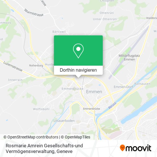 Rosmarie Amrein Gesellschafts-und Vermögensverwaltung Karte