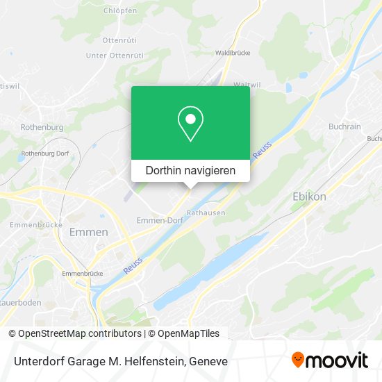 Unterdorf Garage M. Helfenstein Karte