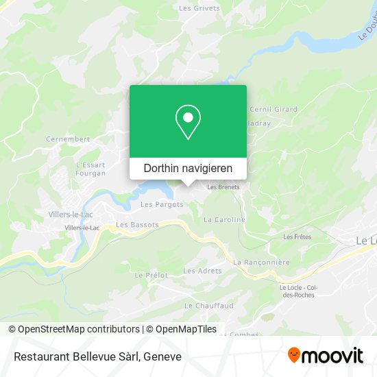Restaurant Bellevue Sàrl Karte