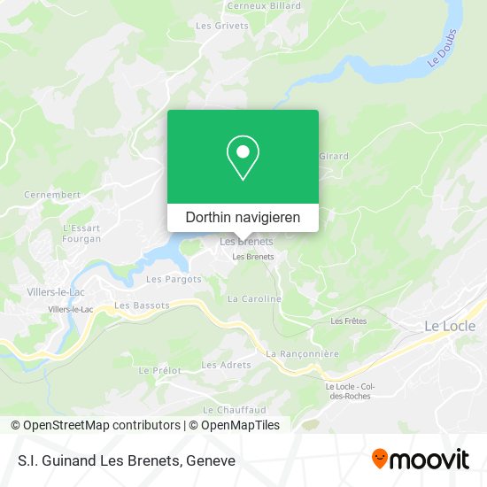 S.I. Guinand Les Brenets Karte
