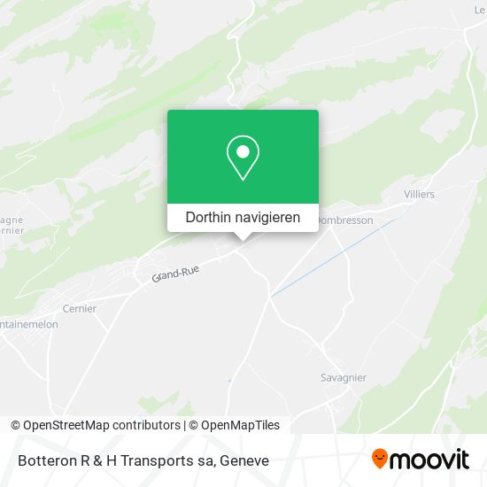 Botteron R & H Transports sa Karte