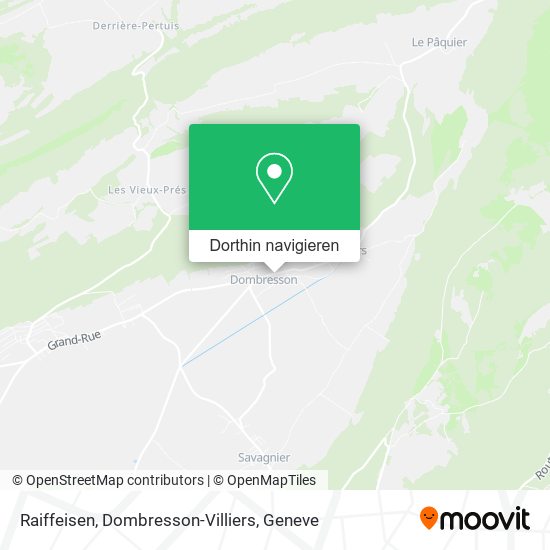 Raiffeisen, Dombresson-Villiers Karte