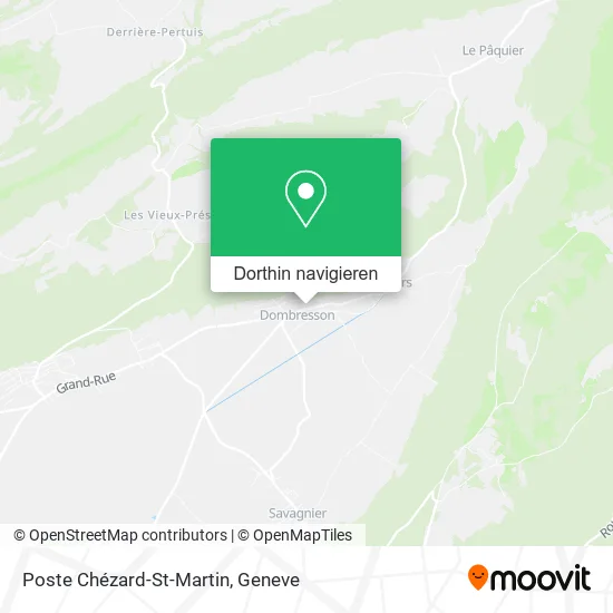 Poste Chézard-St-Martin Karte