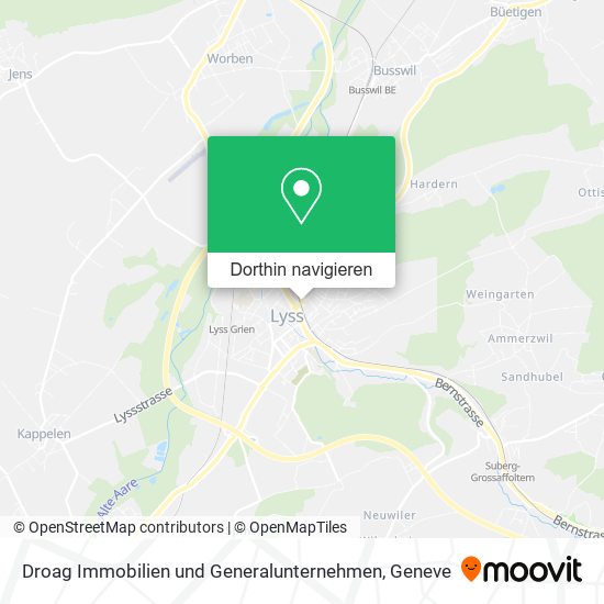Droag Immobilien und Generalunternehmen Karte