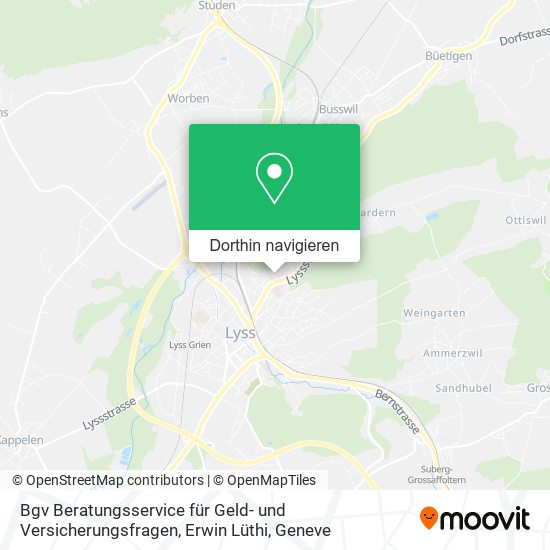 Bgv Beratungsservice für Geld- und Versicherungsfragen, Erwin Lüthi Karte