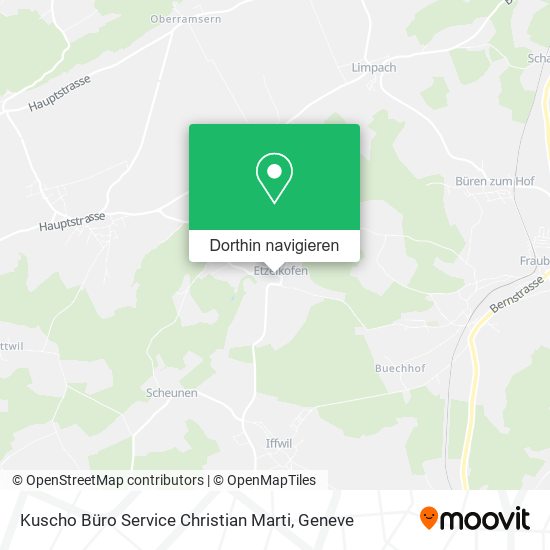 Kuscho Büro Service Christian Marti Karte