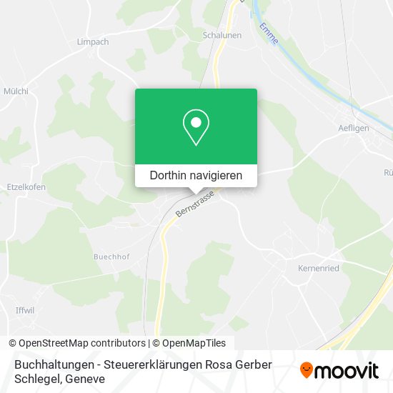 Buchhaltungen - Steuererklärungen Rosa Gerber Schlegel Karte