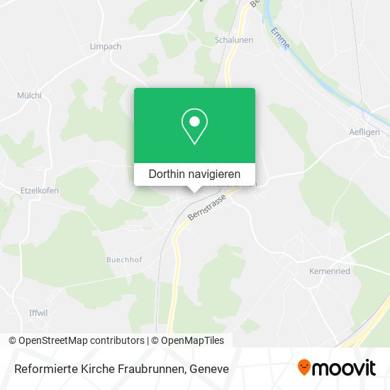 Reformierte Kirche Fraubrunnen Karte